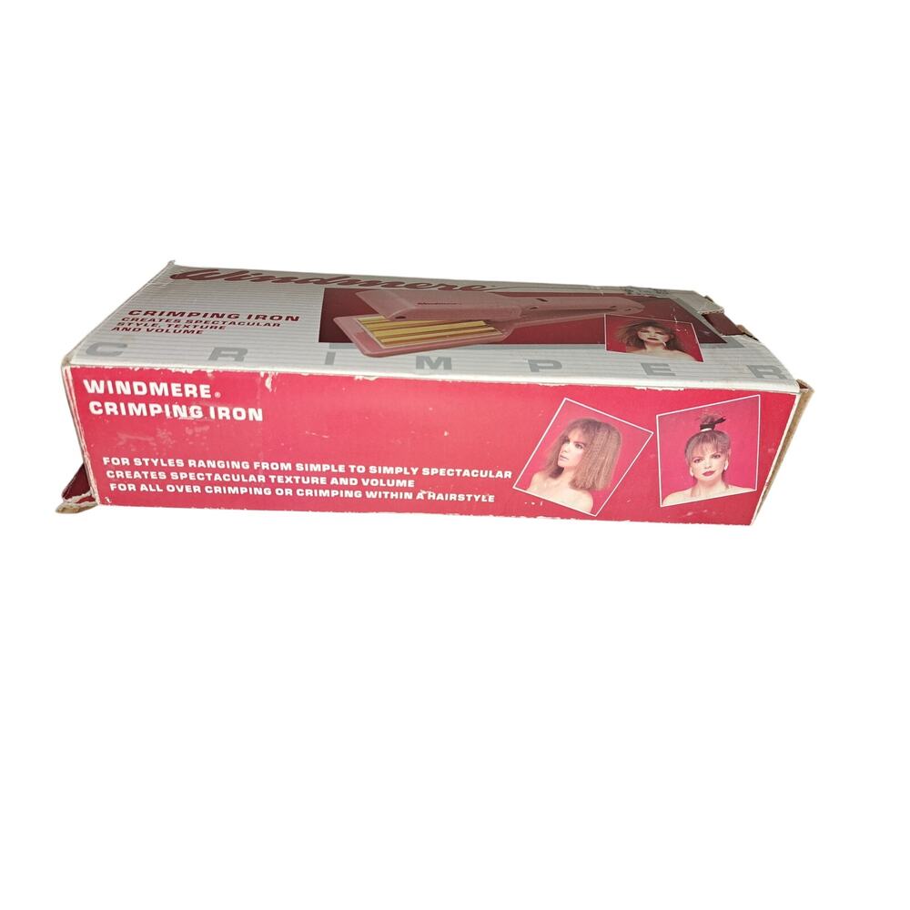 Vintage Pink 1980s Windmere Fun Hair Waver Crimping Iron Crimper Pink - Picture 3 of 6